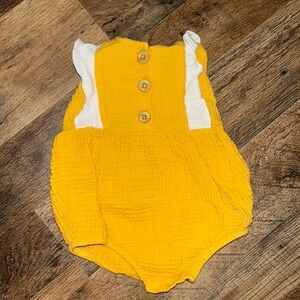 Earthy baby summer romper